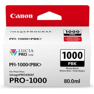 Cartridge Canon PFI-1000PBK, foto čierna (photo black)