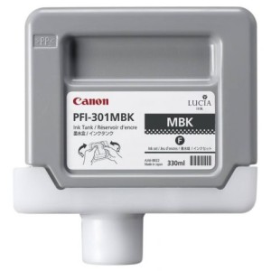 Cartridge Canon PFI-301MBK, matná čierna (matte black)