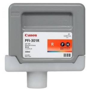 Cartridge Canon PFI-301R, červená (red)